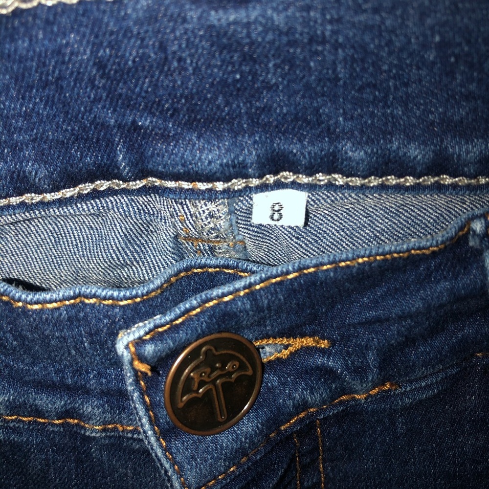 Women blue shorts